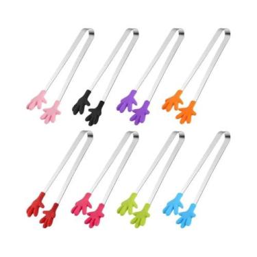 Imagem de Mini Alicates Coloridos De Silicone E Aço Inoxidável 8 Peças Ferrament