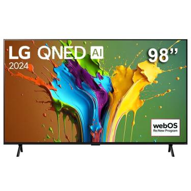 Imagem de Smart TV LG 98QNED89T 98" 4K Ultra HD QNED Preto com Prata Inteligente com Wi-Fi Bluetooth HDR 220V