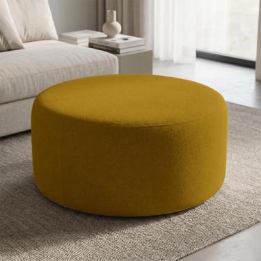 Imagem de Puff Mezza Central Redondo Decorativo para Sala Orgânico Confortável e