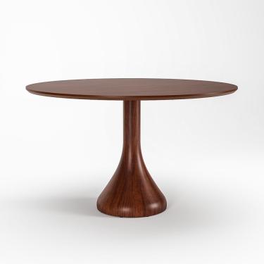 Imagem de Mesa de Jantar Dubai 8 Lugares Redonda MDF 100CM Champagne Seiva Cosméticos