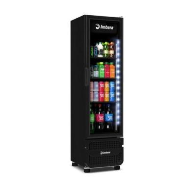 Imagem de Refrigerador Expositor Vertical Imbera 244 Litros FULL BLACK Bivolt In