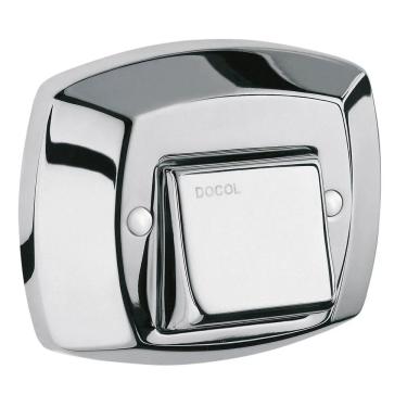 Imagem de Acabamento para Válvula de Descarga Clássica Cromada com Design Clássico e Acionamento por Botão Cromado Docol