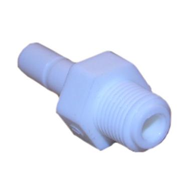 Imagem de LASCO Adaptador de rosca macho 19-6159 com haste de 1,27 cm e rosca de tubo macho de 9,5 mm, plástico