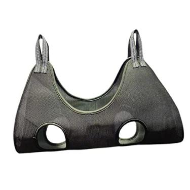 Imagem de LOVIVER Bolsa de rede para cuidados de gatos para animais de estimação, bolsas respiráveis de malha de ar duráveis e convenientes ferramentas úteis para filhotes de banho com clipe de unhas - Verde P