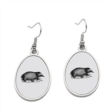 Imagem de Brinco com ilustração vintage Echidna – Brincos pendurados para meninas – Presente de festa de aniversário dos namorados