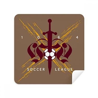 Imagem de Middle Age Espada Liga de Futebol Totem Óculos Pano Limpador de Tela Tecido Camurça Pacote com 2
