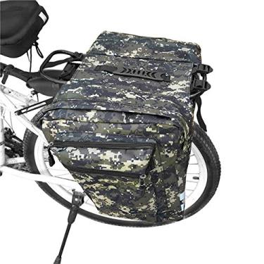 Imagem de Wemay Saco de Assento Traseiro da bicicleta Ciclismo Rack de Bicicleta Saco de Pannier Duplo Saco de Transporte de Mercearia