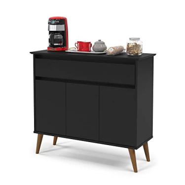 Imagem de Aparador Zeus 1 Gaveta Preto 31720 Ej Móveis