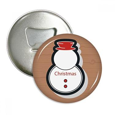 Imagem de Ícone de Natal, boneco de neve, Natal, abridor de garrafas, ímã de geladeira, emblema multifuncional