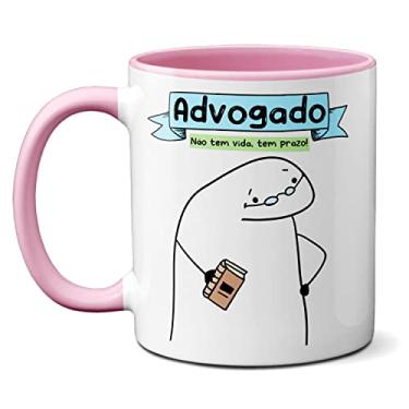 Imagem de Caneca Advogado Profissional Não Tem Vida, Tem Prazo (Rosa)