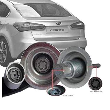 Imagem de Trava Antifurto Anti Roubo Estepe Kia Cerato 2008 Em Diante Sparelock Com Mais de 10.000 Segredos FT18