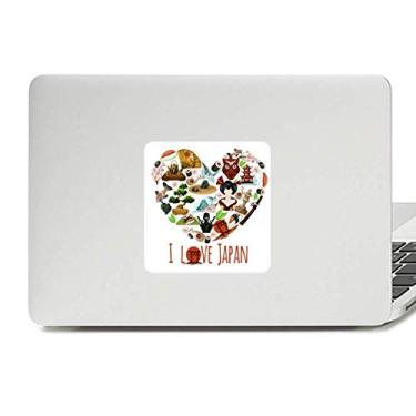 Imagem de I Love Japan Sushi Illustration Decalque Vinil Paster Laptop Adesivo Decoração PC