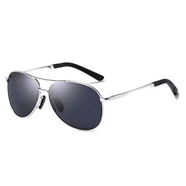 Imagem de Oculos de Sol Masculino AORON Aviador com Proteção Uv400 Polarizados Oculos de Sol Unissex (C2)