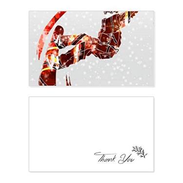 Imagem de Esportes, Skateboard, Aquarela, Esqui, Ilustração, Cartão de agradecimento, Papel de Aniversário, Saudações de Casamento