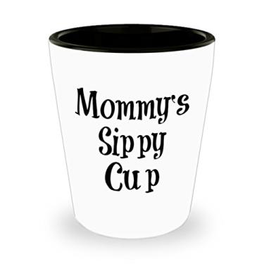 Imagem de Copo de shot Mommy's Sippy Cup – Copo de shot – Vodka Whiskey Rum álcool – Presente divertido