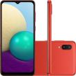 Smartphone Samsung Galaxy A02 32GB Vermelho 4G - 2GB RAM 6,5” Câm. Dupla + Selfie 5MP