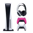 Console c/ Drive + 1 Controle Branco + 1 Cosmic Pink +1 Headset - PS5